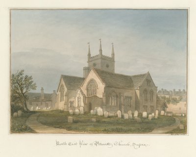 Sussex - Petworth Church, 1825 av John Buckler