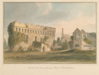 Wales - Pembrokeshire - Llanfey Palace, 1815 av John Buckler