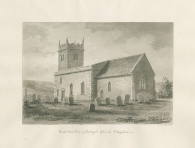 Fosskirke: sepia vask tegning av John Buckler