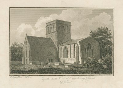 Wiltshire - Amesbury Church: gravering, 1806 av John Buckler