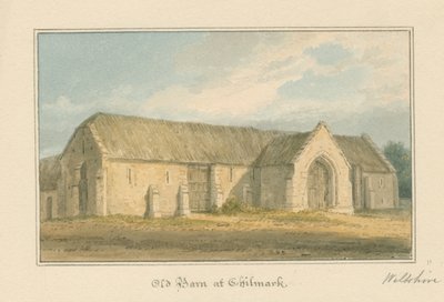 Wiltshire – Chilmark – Old Barn, 1817 av John Buckler