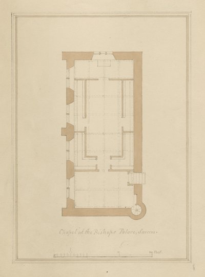 Wiltshire - Sarum - Plan over Bishop