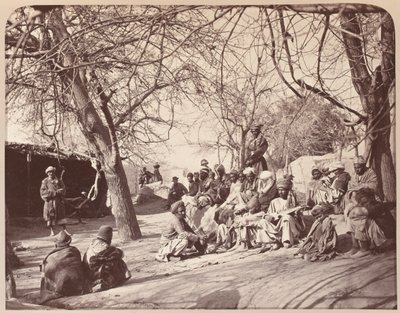 Et gatebilde i byen Jalalabad, 1878 av John Burke