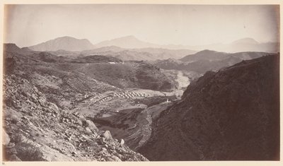 ?Generell utsikt fra Ali Musjid, ser tilbake mot Peshawar?, 1878 ca. av John Burke
