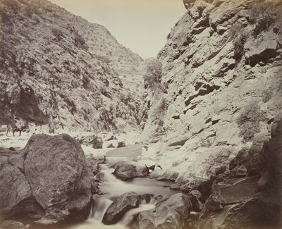 ?Skarp sving i uren [under Ali Masjid], en veldig grov bit?, 1879 av John Burke