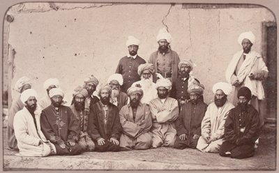 Sirdar Habeeboolah [sic] Gilzai og andre khaner, 1879 av John Burke