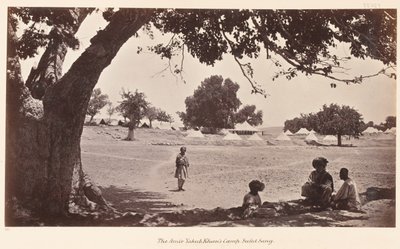 Amir Yakub Khans leir Safed Sang, 1879 av John Burke