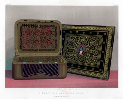 A Money Box and Album Cover, 1800-tallet. av John Burley Waring
