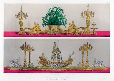 Senterstykker, 1800-tallet. av John Burley Waring