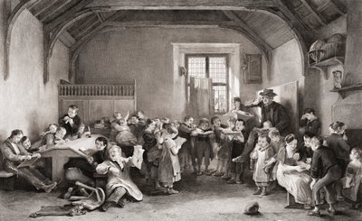 Skolen. 1800-tallet. av John Burnet