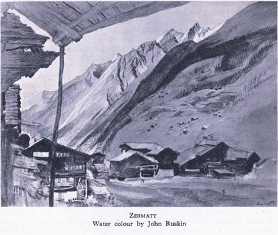 Zermatt, fra British Adventure utgitt av Collins, 1947 av John Bushin