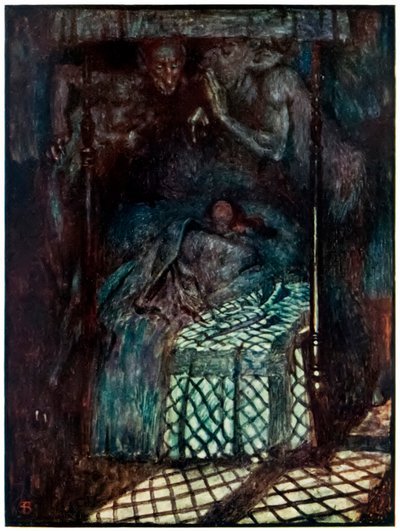 "Christianas drøm" fra "Pilegrimens fremgang fra denne verden, til det som skal komme" av John Bunyan av John Byam Liston Shaw