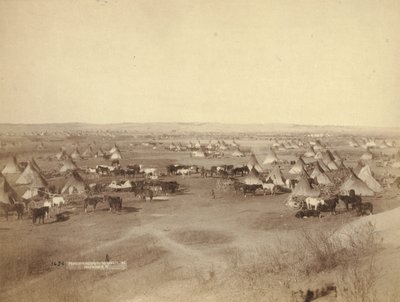 Fiendtlig indianerleir, 1891 av John C. H. Grabill