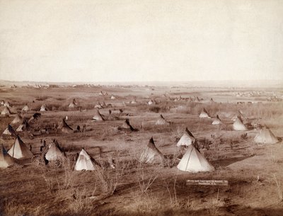 Lakota Tribal Village i 1891 av John Grabill av John C. H. Grabill
