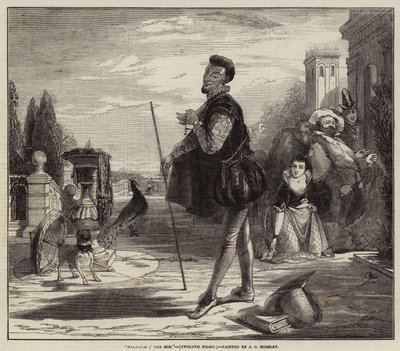 Malvolio i solen, tolvte natt av John Callcott Horsley