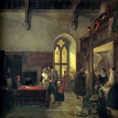 Leiedag i Haddon Hall av John Callcott Horsley