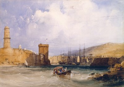 Inngangen til Marseilles havn (wc) av John Callow