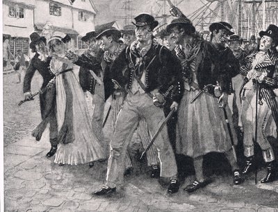 Naval Mutineers Ashore, illustrasjon fra 