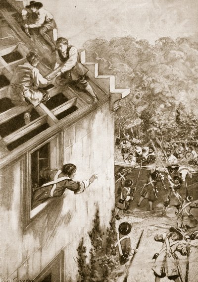 Angrepet av Dunkeld, 21. august 1689 (litho) av John Cameron