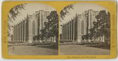 Cathedral of the Holy Name, Chicago, ca. 1870 av John Carbutt