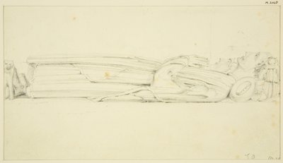 Billedet av William Canynges i St Mary Redcliffe (og det andre bildet på baksiden) (blyant og akvarell på papir) av John Carter