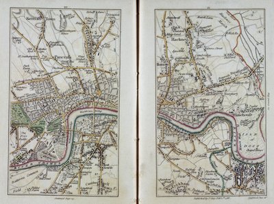 Kart over Øst-London, platene 20-21, fra 