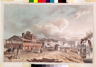 Front Street, St. Louis, Missouri, 1840 av John Caspar Wild