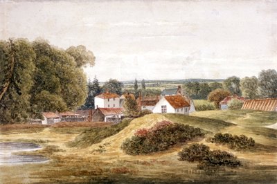 The Spaniards Inn, Hampstead Heath, Hampstead, London, c1820 av John Cawthorn