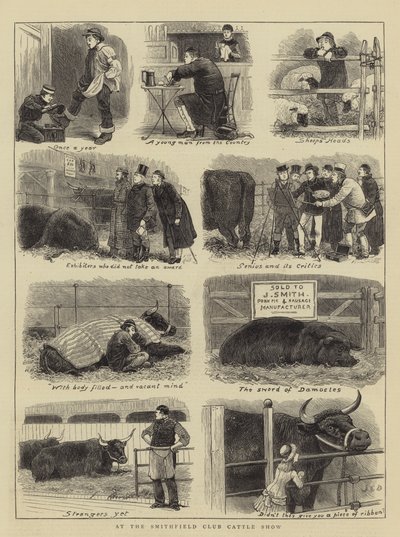 På Smithfield Club Cattle Show av John Charles Dollman