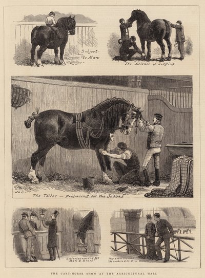Kjerre-hesteutstillingen i Landbrukshallen av John Charles Dollman