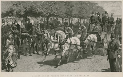 Et møte fra Four-in-Hand Club i Hyde Park, London av John Charlton