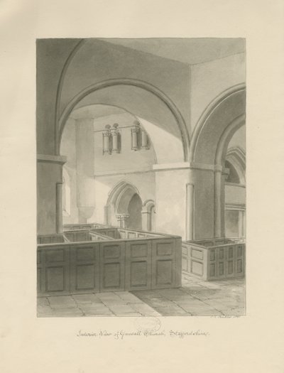 Forton - Aqualate Hall: gravering, nd [1653-1686] (trykk) av John Chessell Buckler