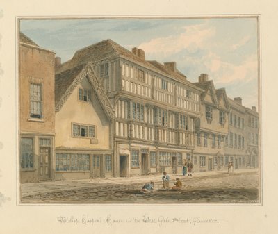 Gloucestershire - Bishop Coopers hus av John Chessell Buckler
