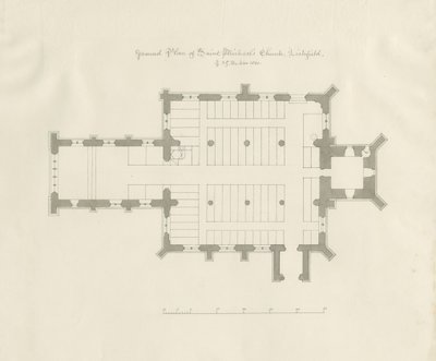 Lichfield - Grunnplan for St. Michael
