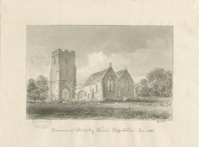Rugeley kirke av John Chessell Buckler