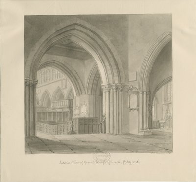 Stafford - Interiør av St. Mary