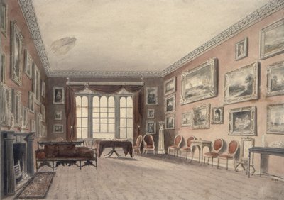 Galleriet på Browsholme, nær Clitheroe, Yorkshire av John Chessell Buckler