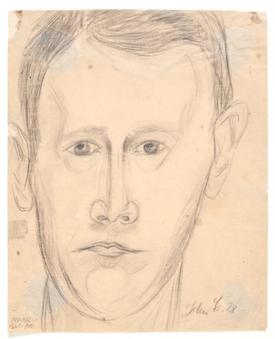 Selvportrett ett ansikt av John Christensen