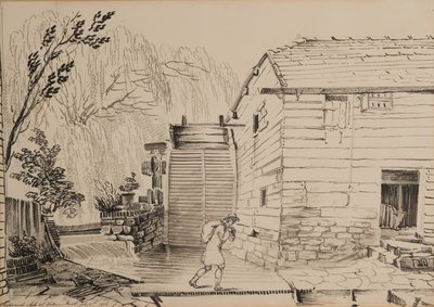 Mill nær Ditton av John Claude Nattes