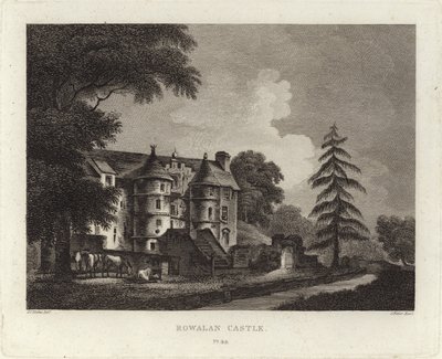 Rowallan slott av John Claude Nattes