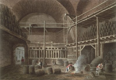 The Baths of Julian på Hotel de Cluny, 1809 (akvatint) av John Claude Nattes