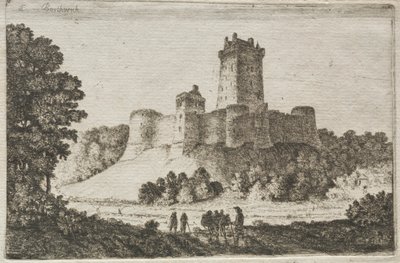 Borthwick Castle fra øst av John Clerk of Eldin