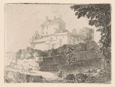 Dalhousie Castle I av John Clerk, of Eldin