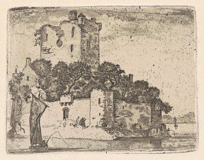 Loch Orr slott av John Clerk, of Eldin