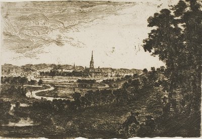 Salisbury fra Wilton Park av John Clerk of Eldin