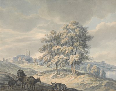 Utsikt mot St. Margaret's, Rochester, Kent av John Cleveley the Younger