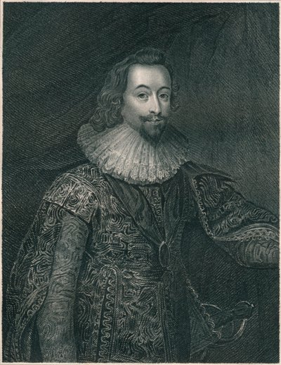 George Villiers, hertug av Buckingham, 1620-tallet, tidlig på midten av 1800-tallet. av John Cochran