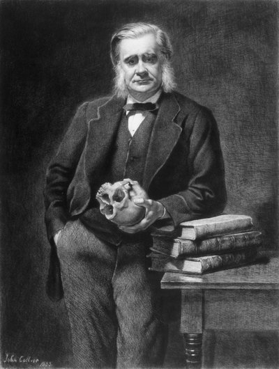 Thomas Henry Huxley (1825-95) etset av Leopold Flameng (1831-1911) 1885 av John Collier