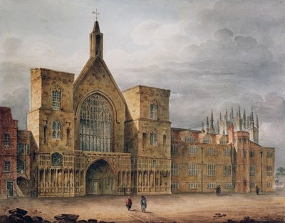 Inngang til Westminster Hall, 1807 av John Coney