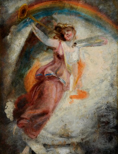 A Herald Angel (olje på lerret) av John Constable
